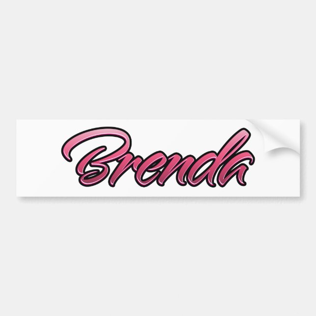 Brenda faded pink Aufkleber Sticker Bildekal (Framsidan)
