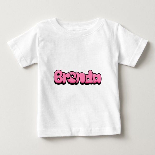 Brenda Rosa Baby T-Shirt (Framsida)