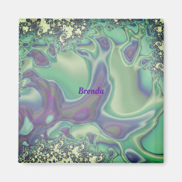 BRENDA ~ Soft Pastel Mönster ~ Personlig Magnet