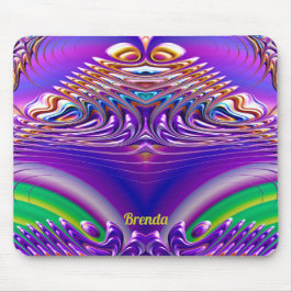 BRENDA ~ Zany Grönt, Blue, Gult och Lila Musmatta