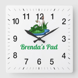 Brenda's Pad Square Wall Clock Fyrkantig Klocka