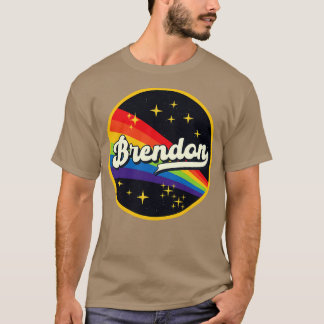 Brendon Rainbow in Space Vintage Stil T Shirt