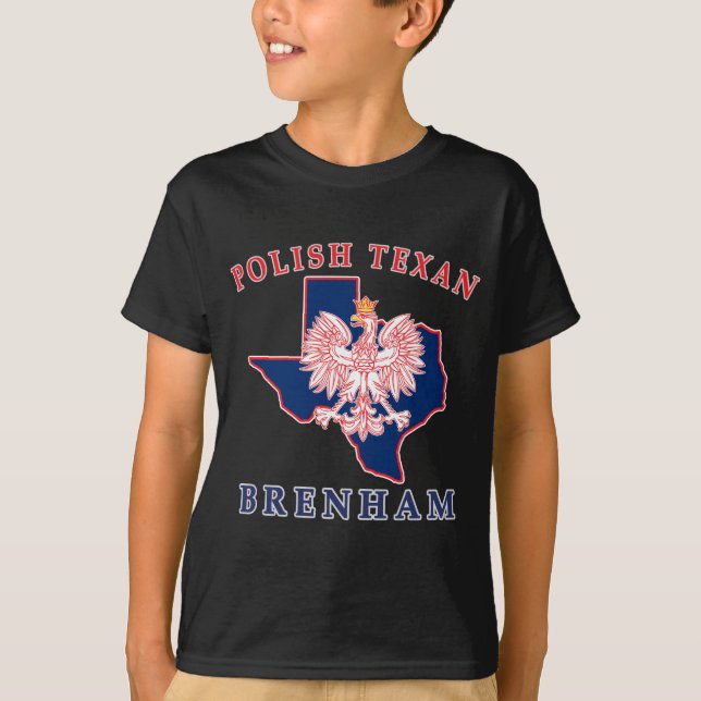 Brenham polska Texan T Shirt (Framsida)
