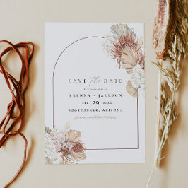 BRENNA Boho Arch Terracotta Handflatan Spara datum Inbjudningar