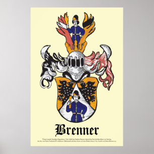 Brenner-familjekort Poster 24 x 36