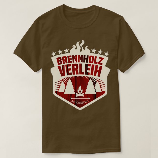 brennholzverleih  t shirt (Design framsida)
