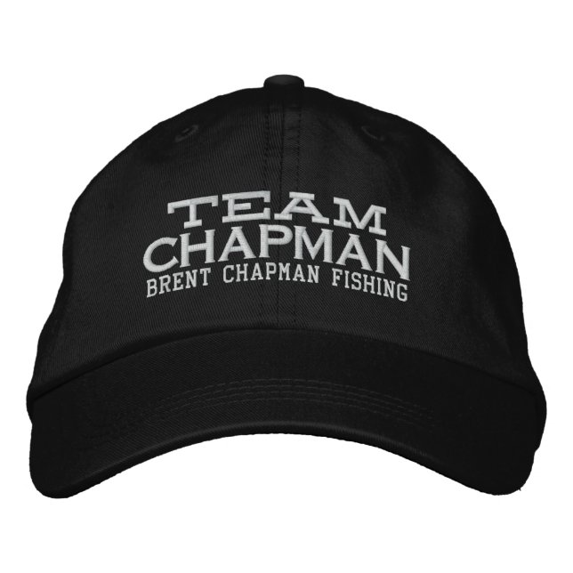 Brent Chapman Fishing Logotyp - Team Chapman Broderad Keps (Framsida)