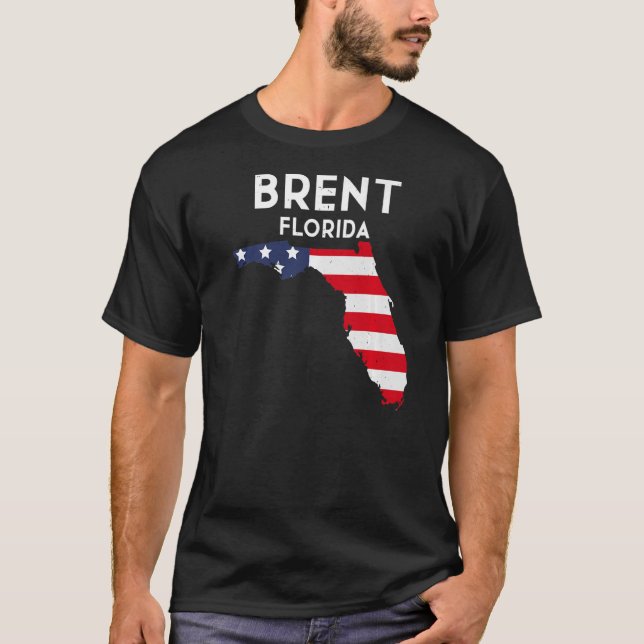 Brent Florida USA, USA, USA, Travel Floridian T Shirt (Framsida)