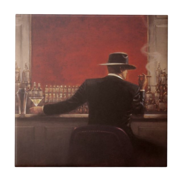 Brenten lynchar cigarrpuben kakelplatta (Framsidan)