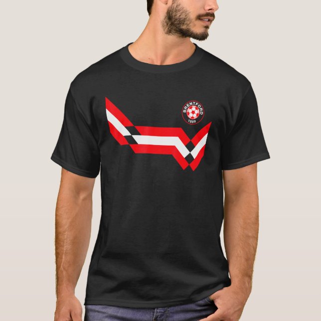 Brentford Retro Vintage T Shirt (Framsida)