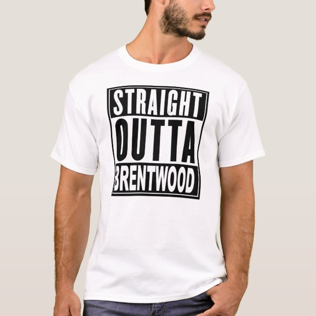 BRENTWOOD FÖR RAKSTRÄCKA OUTTA T-SHIRT (Framsida)