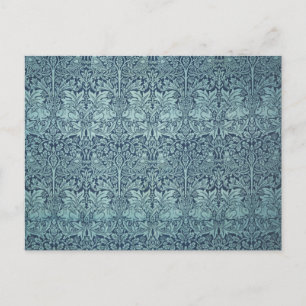 Brer Rabbit av William Morris Blue Textile Mönster Vykort