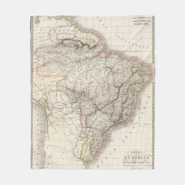 Bresil - Brasilien Fleecefilt (Framsidan)