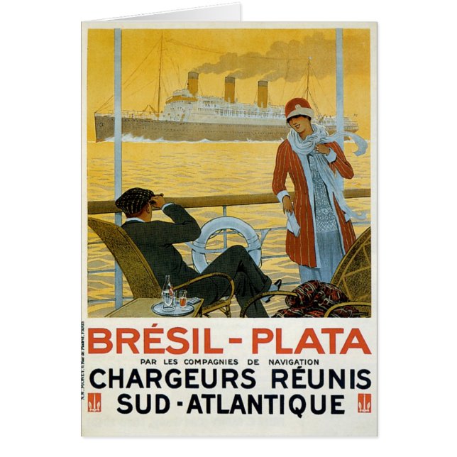 Bresil - Plata Hälsningskort (Framsidan)