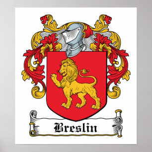 Breslin familjvapensköld poster