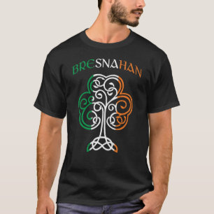 BRESNAHAN Irländskt Namn Shamrock Irland Flagga Fa T Shirt