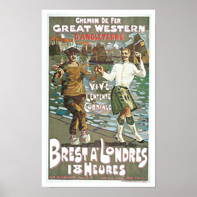 Brest á Londres 18 heurs Poster (Framsidan)