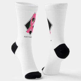 Brest Cancer High-Performance Athletic Crew Sock