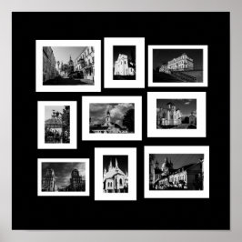 Brestarkitektur i Vitryssland Minsk Grodno Vitebsk Poster