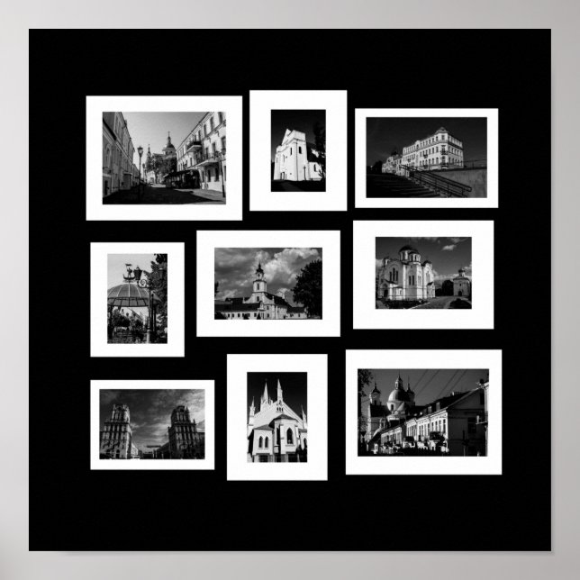 Brestarkitektur i Vitryssland Minsk Grodno Vitebsk Poster (Framsidan)