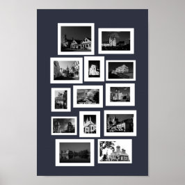 Brestarkitektur i Vitryssland Minsk Grodno Vitebsk Poster