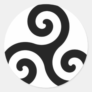 Bretagne / Breizh / Britanny Runt Klistermärke