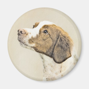 Bretagne - Cute Original Hund Art Magnet