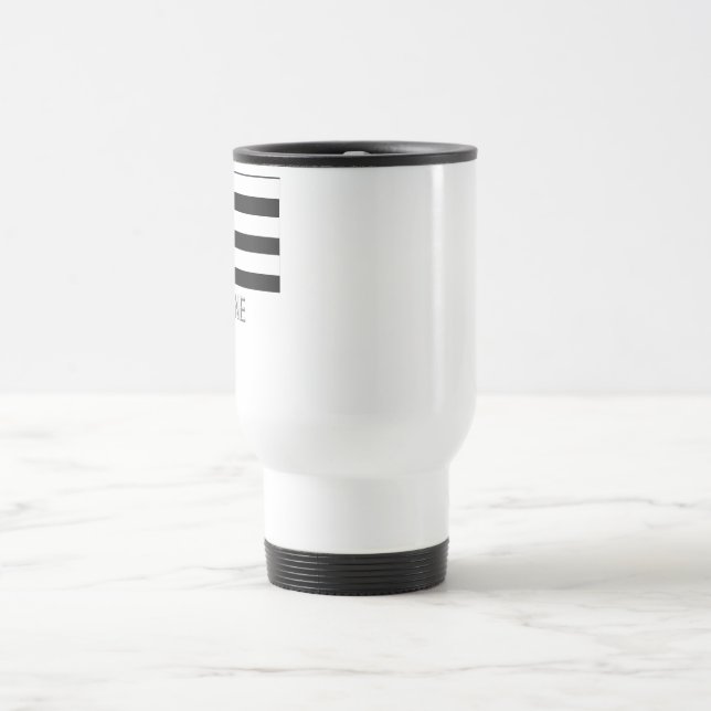 Bretagne flagga med namn resemugg (Center)