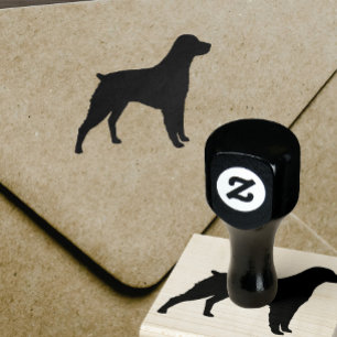 Bretagne från Hund aveln Silhouette Rubber Frimä Stämpel