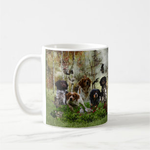 Bretagne spanjor, fågeljakt kaffemugg