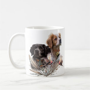 Bretagne-spanjorerna, Fransk Bretagne, Bird hund, Kaffemugg