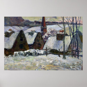 Breton by under snö, 1894 poster