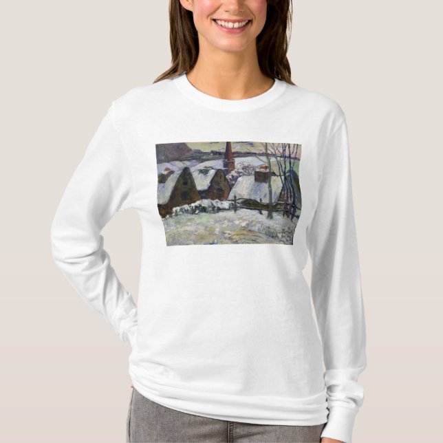 Breton by under snö, 1894 tee shirt (Framsida)