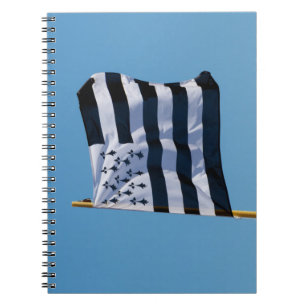 Breton flagga anteckningsbok