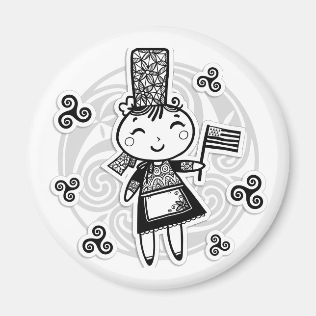 Breton Girl Magnet (Framsidan)