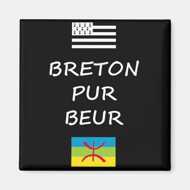 Breton pur beur - Amazigh/Berbère Magnet (Framsidan)