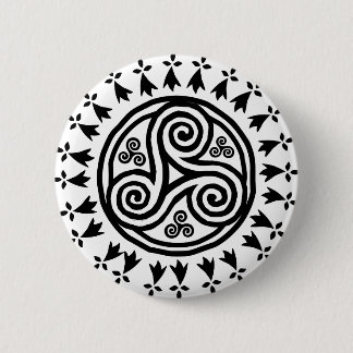 Breton triskel & hermines knapp