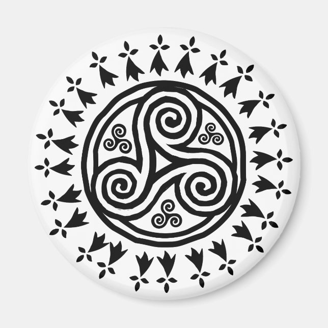 Breton triskel & hermines magnet (Framsidan)