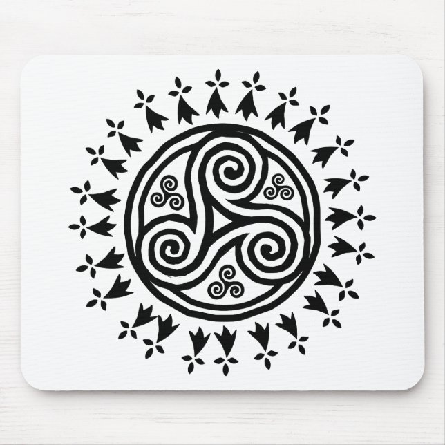 Breton triskel & hermines musmatta (Framsidan)