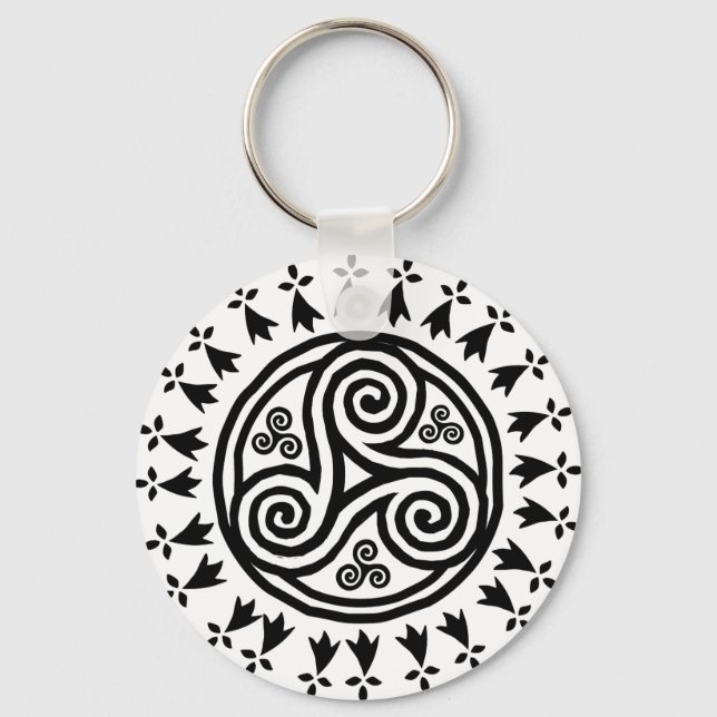 Breton triskel & hermines nyckelring (Framsida)