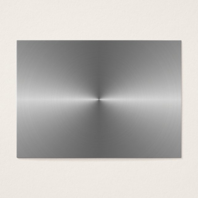 brett cirkulärt stål visitkort (Framsidan)