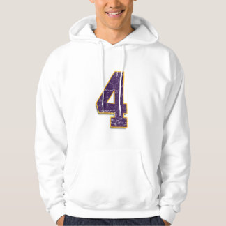 Brett Favre beställnings- Vikings #4 Hooded tröja Sweatshirt