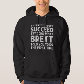 BRETT Gift Namn Personlig Birthday Lundny Kristus Hoodie