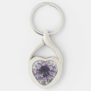 Brett Twisted Heart Silverfärgad Nyckelring