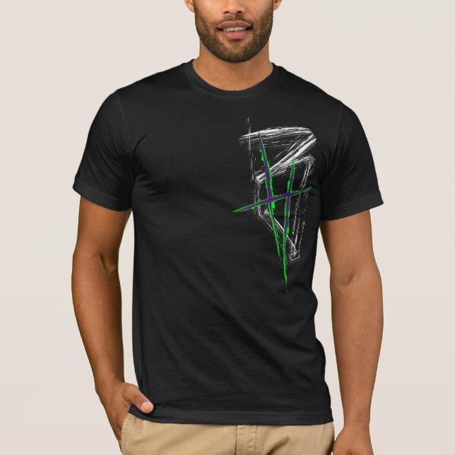BrettHit | T-Shirt | [Black/Green] Logo Front/Back (Framsida)