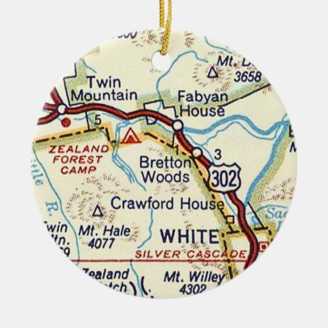 Bretton Skogen New Hampshire Ceramic Ornament (Framsidan)