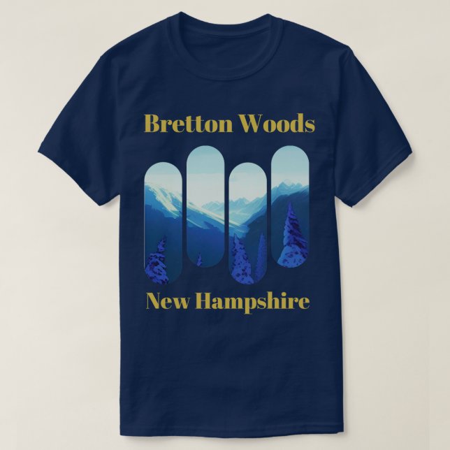 Bretton skogen ski New Hampshire 2 T Shirt (Design framsida)