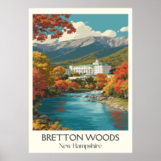 Bretton Woods New Hampshire Höst Poster (Framsidan)
