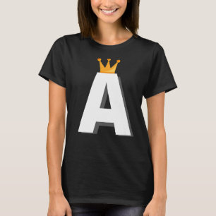 Brev A Alphabet Brev Initial T Shirt