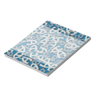 Brev A Blue Anteckningsblock